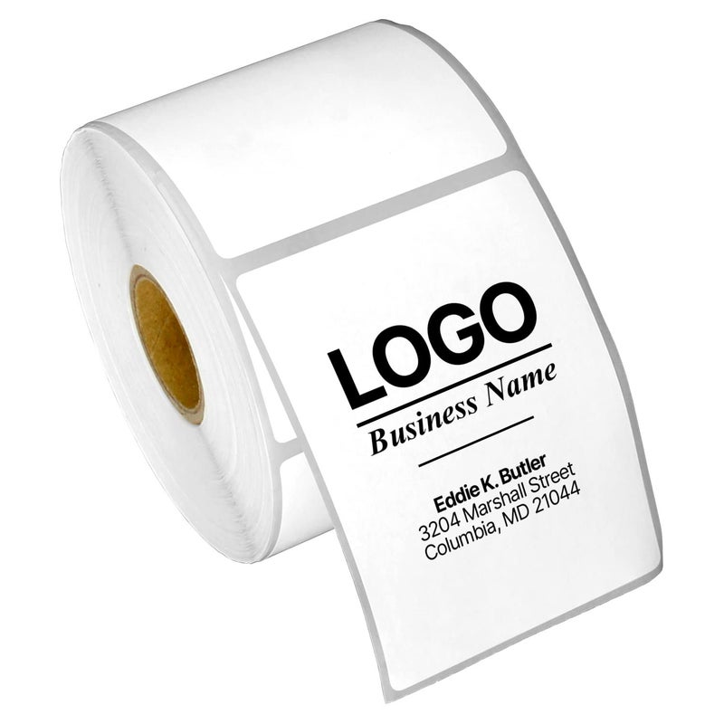 OfficeSmartLabels 2.25" x 3" Direct Thermal Label - Compatible with Rollo Label Printer & Zebra Desktop Printers â€“ 1â€ Core, Postage UPC Barcode Address Shipping Sticker, Adhesive & Perforated - 4 Rolls, 500/Roll - Image 1